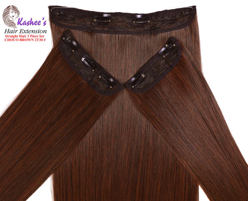 Synthetic Straight Choco Brown Hair Extension 24-26 INCH