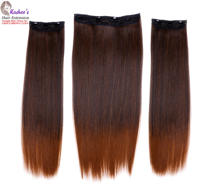 Synthetic Straight Choco Brown Hair Extension 24-26 INCH